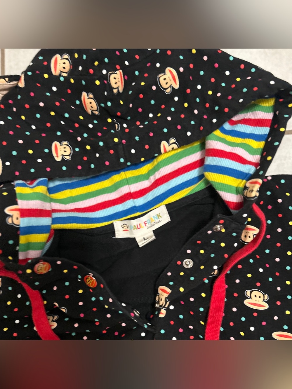 Y2K Paul Frank short-sleeved hoodie - Picture 2 of 6